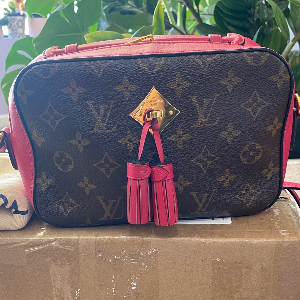 Louis Vuitton Brown and Pink Crossbody Bag